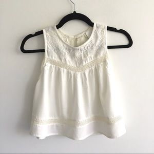 ARITZIA Tna Oversized Open Back Crop Embroidered